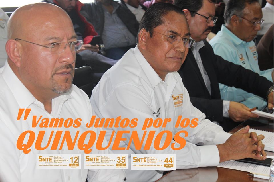#SNTEConMéxico: Vamos juntos por los quinquenios: Secciones 12, 35 y 44 del #SNTE y SEMST